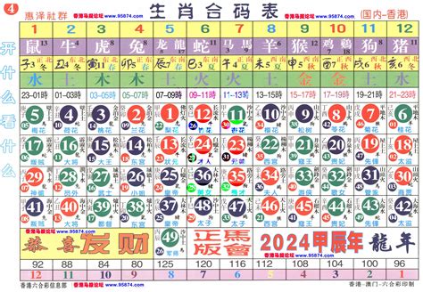 2024 咩生肖|2024年生肖表 2024年生肖表图